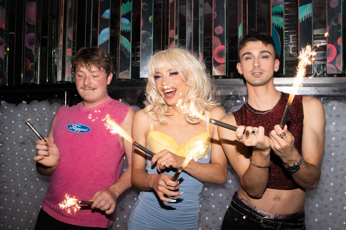 Billy, Pam and Nico (L to R)